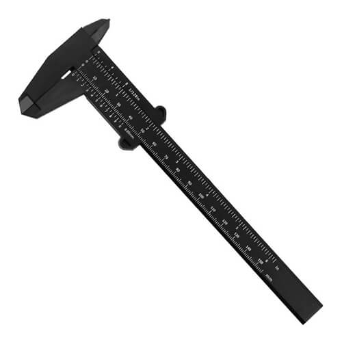 0 150mm Plastic Slide Caliper Double Scale Vernier Caliper – Black Color.jpeg