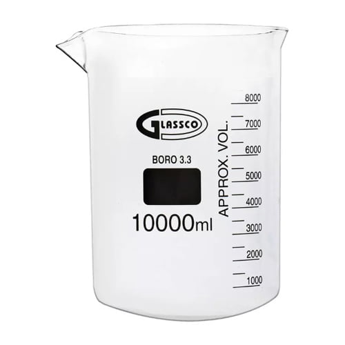 Glassco 10000 ml Glass Beaker