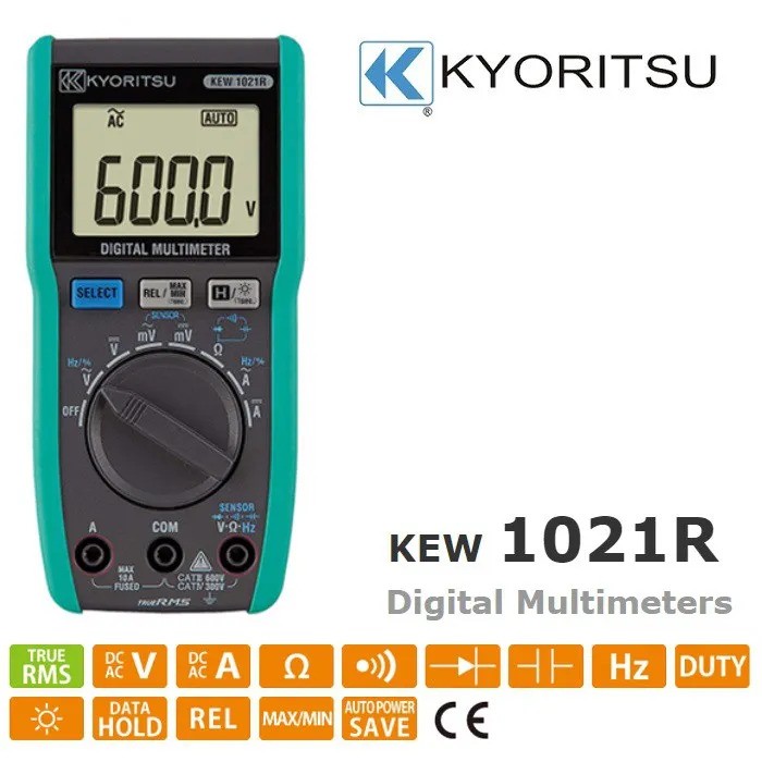 Details of Kyoritsu KEW1021R Digital Multimeter