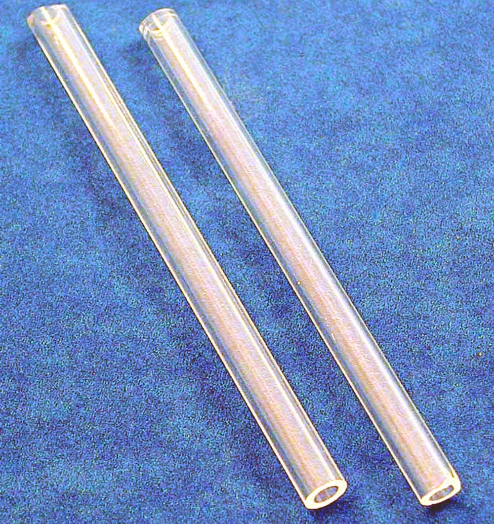 2Pcs Glass Tube 10 Inch 5mm Glass Pipe