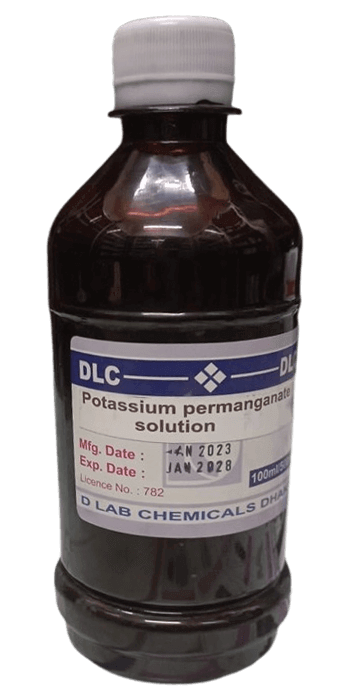 Real Picture of Potassium Permanganate Solution