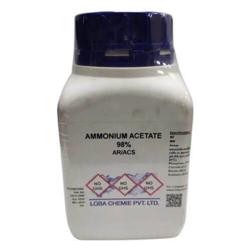 Ammonium Acetate 500gm Loba, India