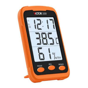 Humidity and Temperature Meter Victor 330 Left Angle