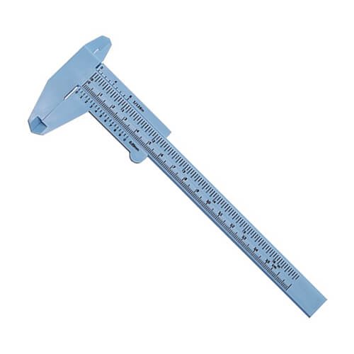 150mm Plastic Slide Caliper Double Scale Vernier Caliper – Blue Color