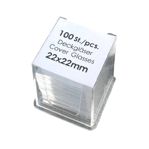 22 mm Cover Glass Cover Slip 100 Pcs