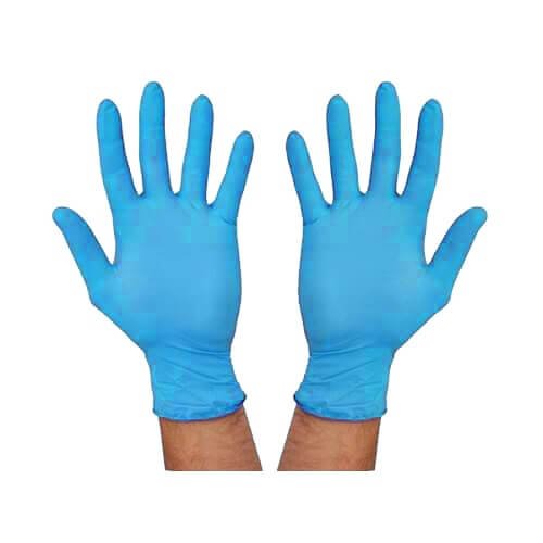 5 Pair Surgical Hand Gloves Blue Color Powder Free Examination Nitrile Gloves