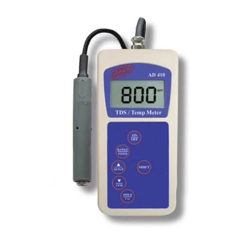 Adwa Standard Portable TDS and Temp Meter AD410