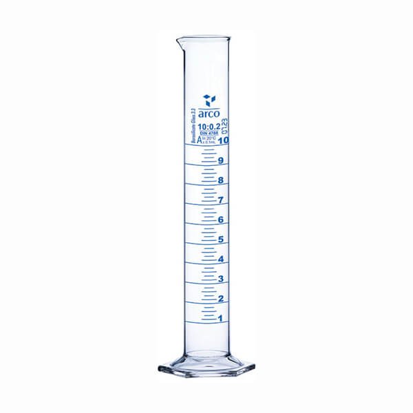 Arco Measuring Cylinder 10mL Class-A Hexagonal Base