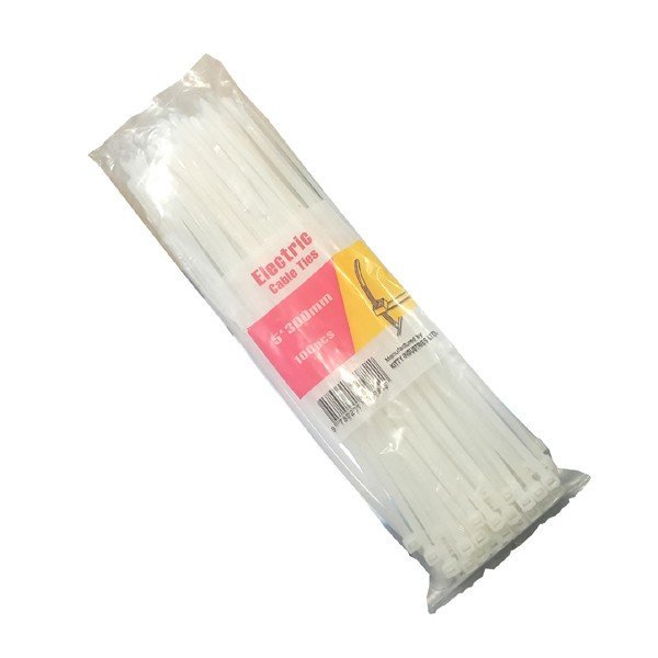 Cable Tie 12 inch 100 Pcs Pack 300 mm White Cable Tie