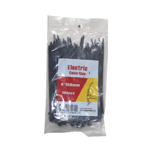 Cable Tie 150 mm 100 Pcs Pack Black Color