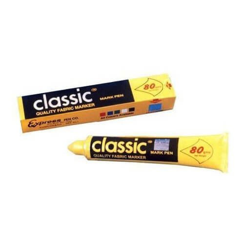 Classic Permanent Fabric Marker Pen Yellow
