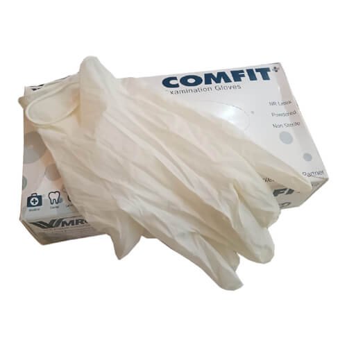 Comfit Examination Hand Gloves 100 Pcs Powdered (Medium)