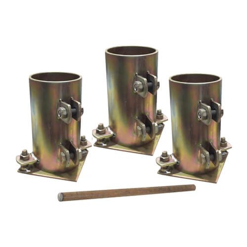 Concrete Cylinder Molds 1 Set (3 Cylinder+1 Rod) 8x4 Inch