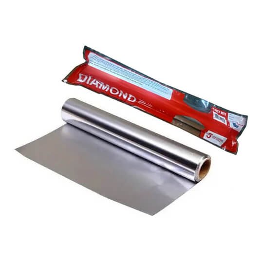 Diamond Aluminum Foil Paper 5 Meter x 300mm Small Roll