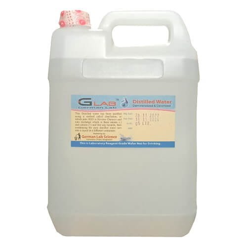 Distilled Water 5 Liter Can