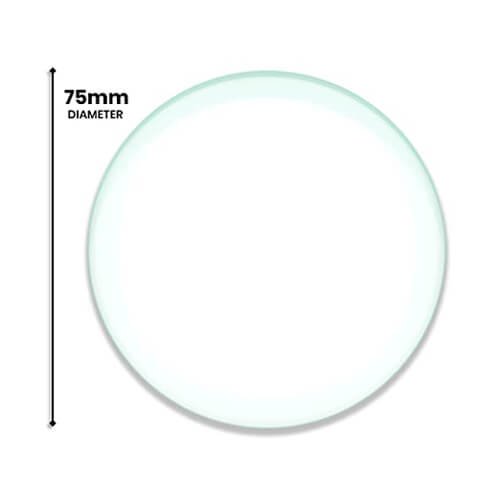 Double Concave Optical Lens 75 mm