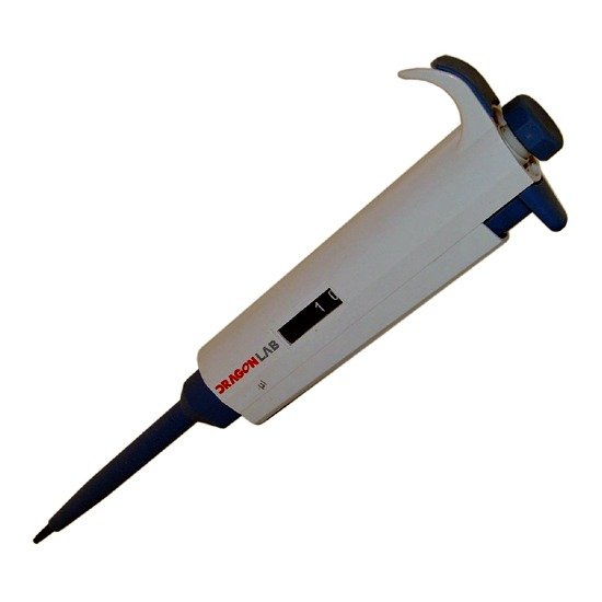 DragonLab Adjustable Micropipette 10-100uL Single Channel