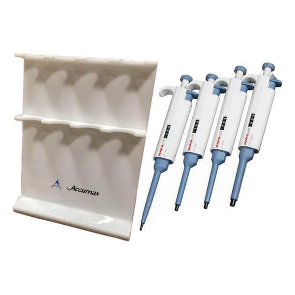 DragonLab Adjustable Single Channel Micropipette 4 Pcs with Stand Combo Pack