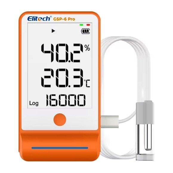 Elitech Temperature Humidity Data Logger GSP-6 Pro