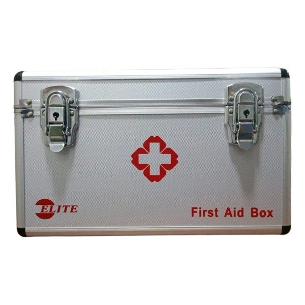 First Aid Box with Security Lock Aluminum Made