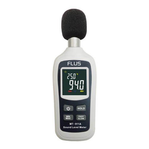 Flus Digital Mini Sound Level Meter MT-911A with Temperature