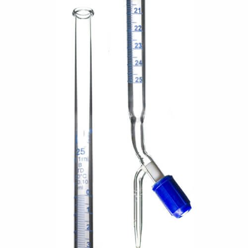 Glass Burette 25 ml Taflon Stopcock