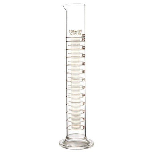 Glass Measuring Cylinder 250ml Graduated Cylinder