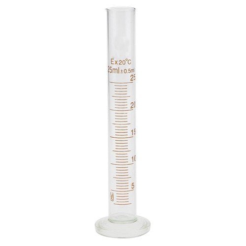 Glass Measuring Cylinder 25ml Graduated Cylinder
