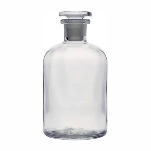 Glass Reagent Bottle 1000ml Narrow Mouth with Glass Stopper