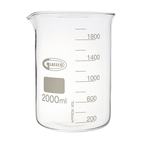 Glassco 2000ml Glass Beaker