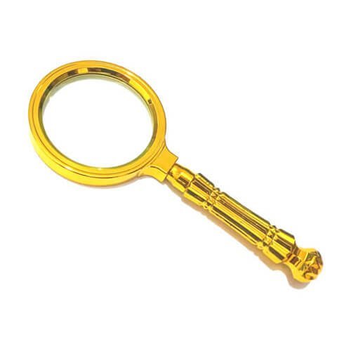 Golden Magnifying Glass 60mm Smart Handheld Magnifier