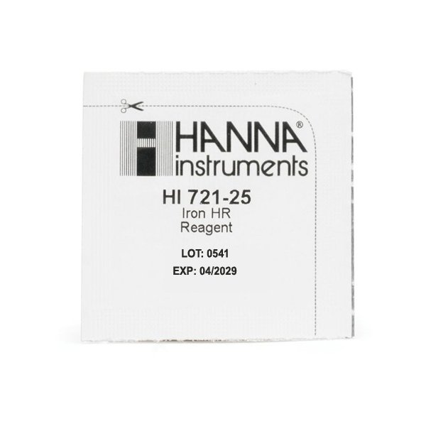 Iron Checker Reagent HI721-25 Hanna Reagent Pack