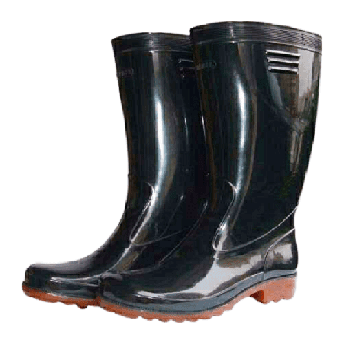 JCD Waterproof Gum Boot Black Color