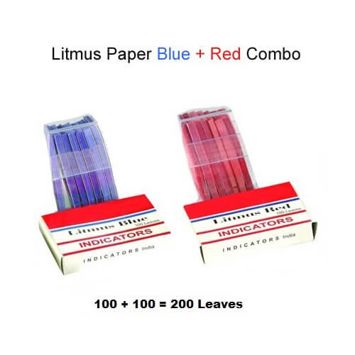 Litmus Papers Red+Blue India (200 Strips)