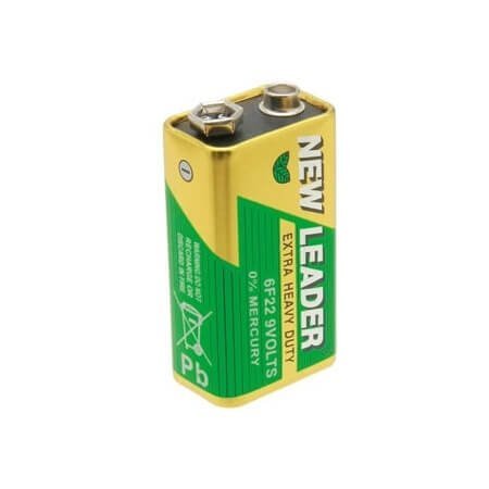 New Leader 9V Battery Extra Heavy Duty 0% Mercury