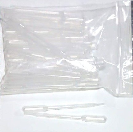 Mini Plastic Dropper 1mL 40 Pcs Pkt. Real Picture