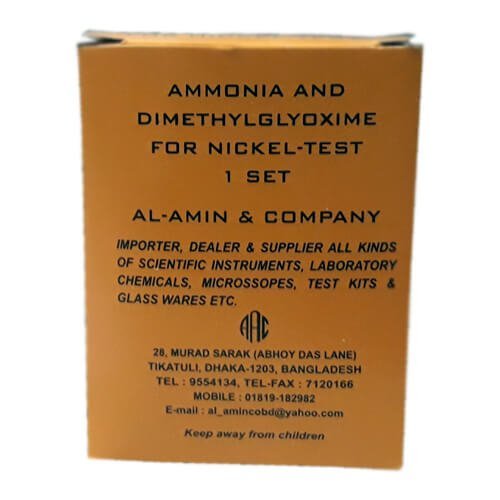 Nickel Test Kit 1 Set for Garments and Textile