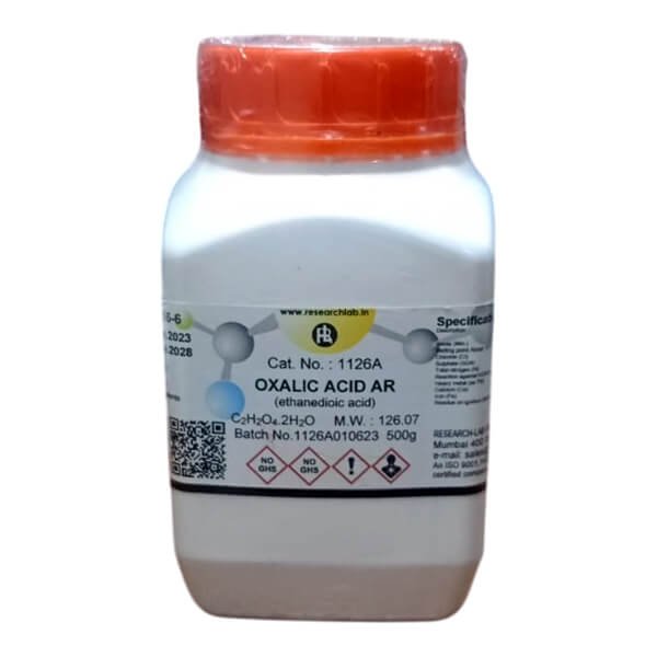 Oxalic Acid AR 500g (Ethanedioic Acid) RL India