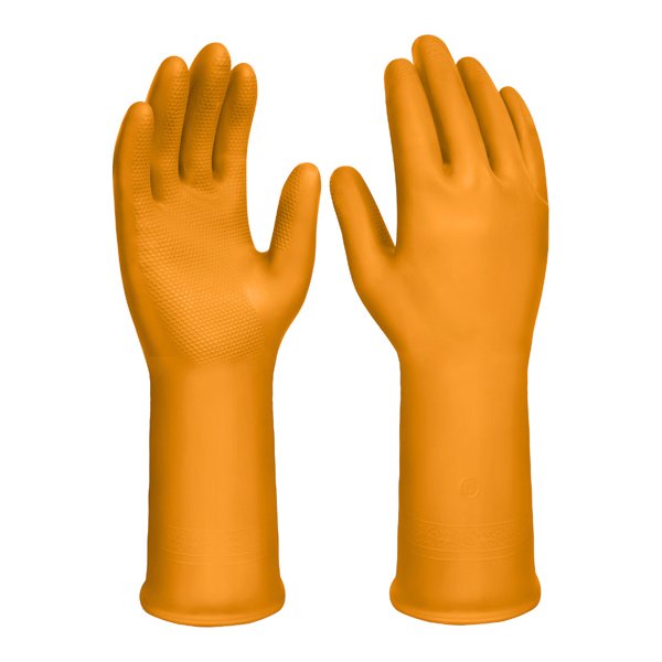PVC Hand Gloves 32cm INGCO Multipurpose Safety Gloves (L-Size)