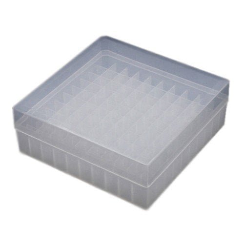 Plastic Cryovial Tube Box 100 Wells