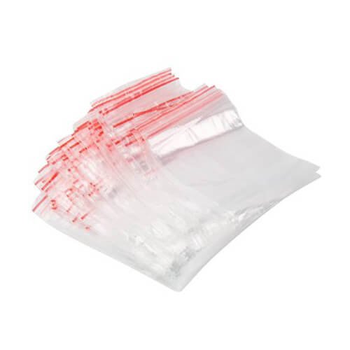 Plastic Zipper Bag 8×6 Inch 100 Pcs