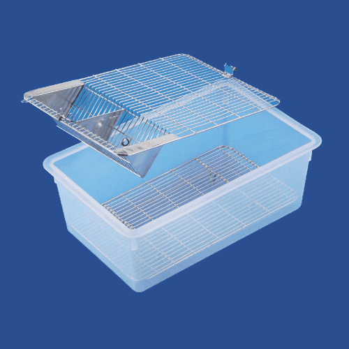 PolyLab Plastic Animal Cage - Double Grill