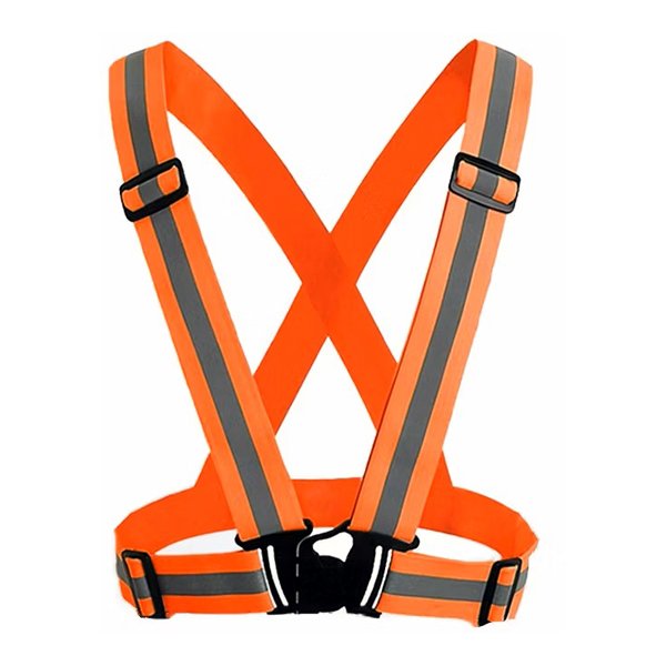 Reflective Safety Harness Vest Orange Color