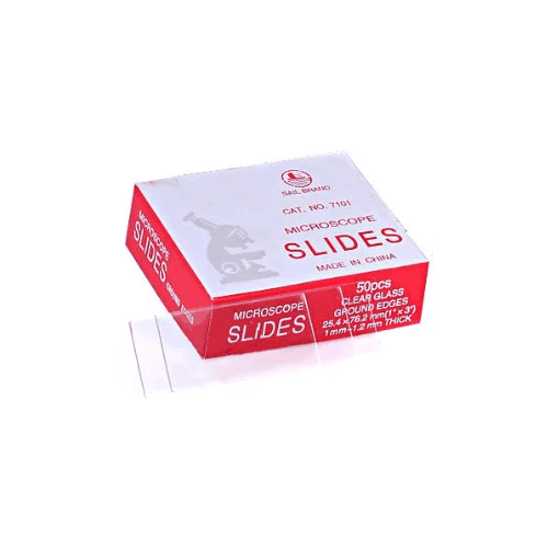 Slide Plain Glass 76 mm 72 Pcs