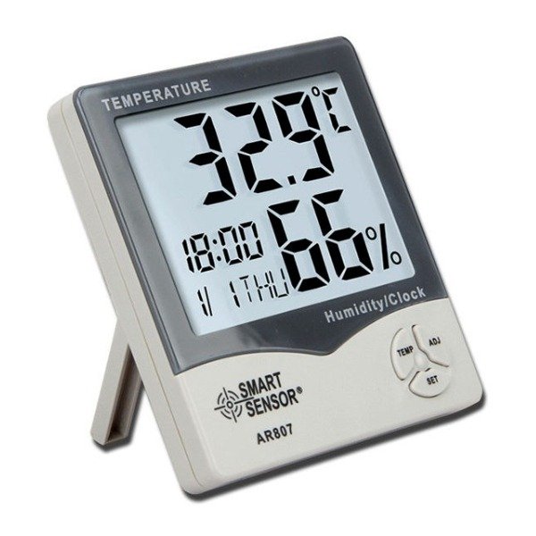 Smart Sensor Temperature Humidity Clock Meter AR807