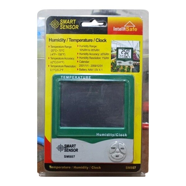Smart Sensor Temperature Humidity Clock SM807