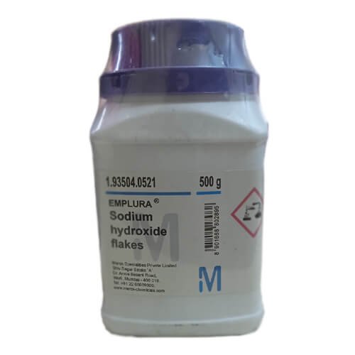 Sodium Hydroxide Flakes 500g Merck