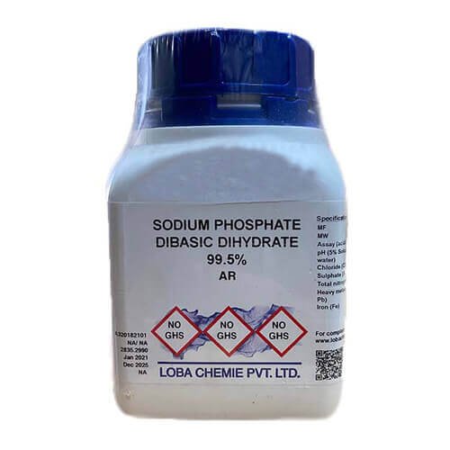 Sodium Phosphate Dibasic Dihydrate 97% Extra Pure (500gm) Loba