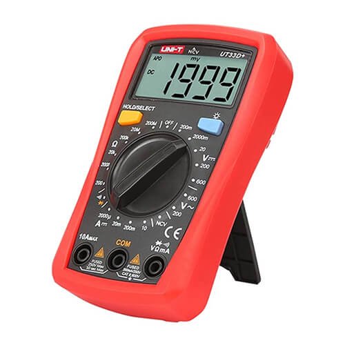 UNI-T UT33D+ Digital Multimeter AC DC Volt OHM Meter