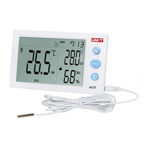 UNI-T UTA12T Digital Hygrometer Indoor-Outdoor Temperature Humidity Meter